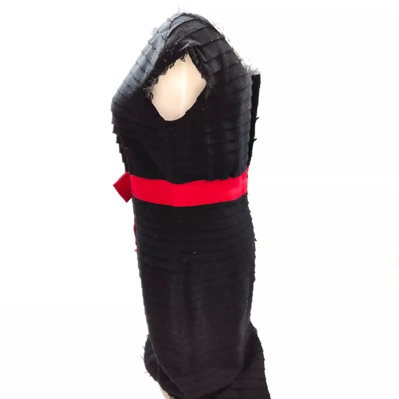 Chanel: Camellia Flower Bow Ribbon Tie Wool Dress (RARE) - Picture 8 of 16